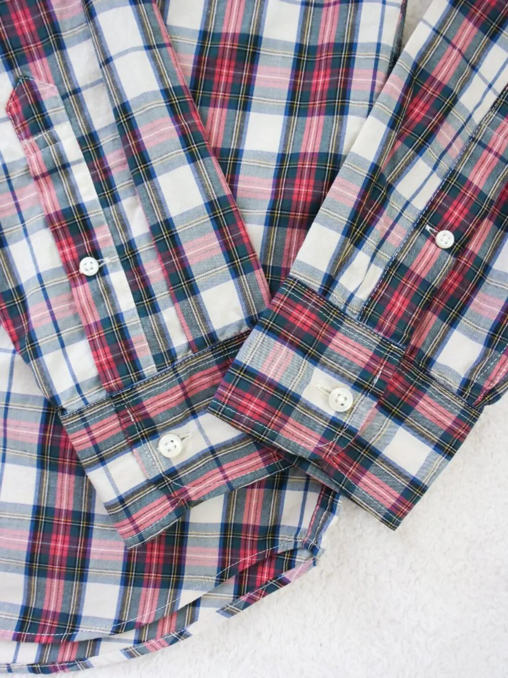 *J.Crew* Holiday/Christmas Organic Plaid Button-Down Shirt *Slim* - Small - NEW!